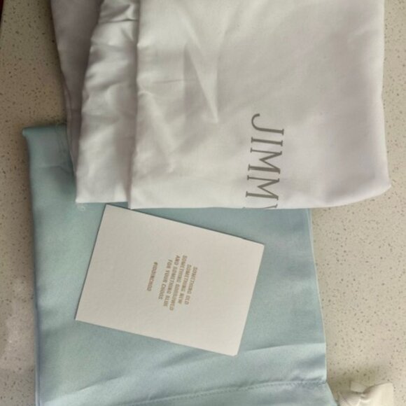 JIMMY CHOO AVERLY 100 IVORY WITH CRYSTALS - Picture 7 of 7